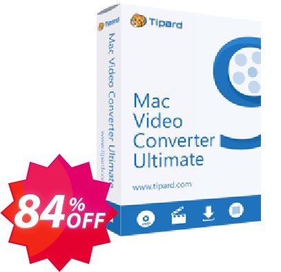 Tipard MAC Video Converter Ultimate Coupon code 84% discount 