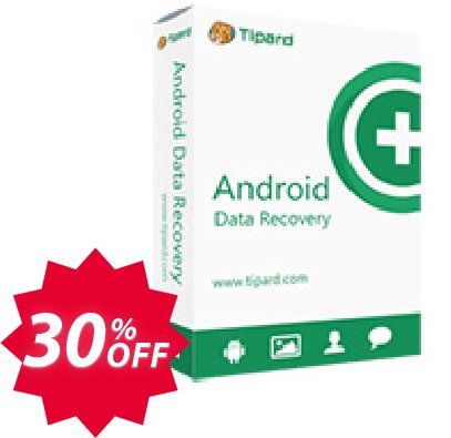 Tipard Android Data Recovery Coupon code 30% discount 