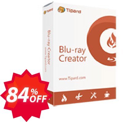 Tipard Blu-ray Creator Coupon code 84% discount 