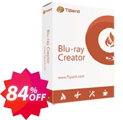 Tipard Blu-ray Creator Coupon code 84% discount 