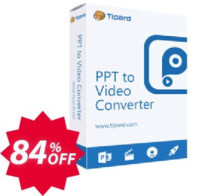 Tipard PPT to Video Converter Coupon code 84% discount 