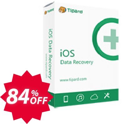 Tipard iOS Data Recovery for MAC + 6 Devices Coupon code 84% discount 