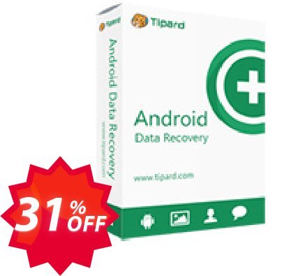 Tipard Broken Android Data Recovery Coupon code 31% discount 