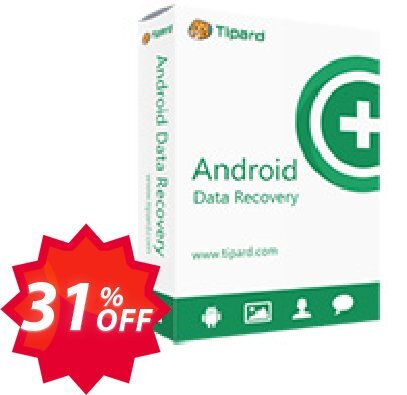 Tipard Broken Android Data Recovery Coupon code 31% discount 