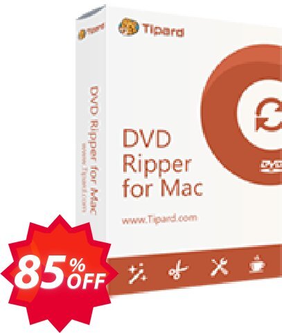 Tipard DVD Ripper for MAC Coupon code 85% discount 