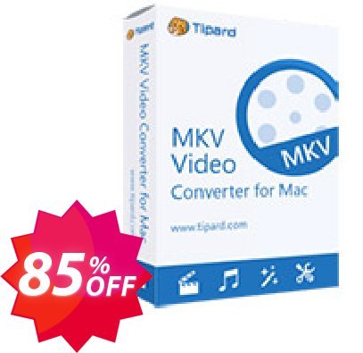 Tipard MKV Video Converter for MAC Coupon code 85% discount 