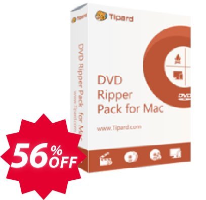 Tipard DVD Ripper Pack for MAC Coupon code 56% discount 