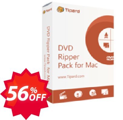 Tipard DVD Ripper Pack for MAC Coupon code 56% discount 