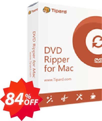 Tipard DVD to MOV Converter for MAC Coupon code 84% discount 