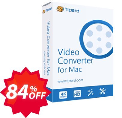 Tipard FLV Converter for MAC Coupon code 84% discount 