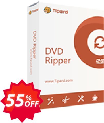 Tipard DVD Ripper, Monthly  Coupon code 55% discount 