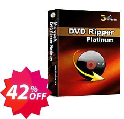 3herosoft DVD Ripper Platinum Coupon code 42% discount 