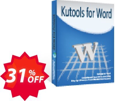 Kutools for Word Coupon code 31% discount 