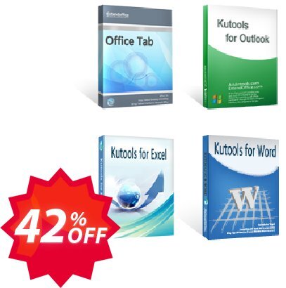 Office Tab + Kutools for Excel / Outlook / Word Coupon code 42% discount 