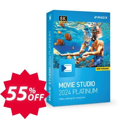 MAGIX Movie Studio 2024 Platinum Coupon code 55% discount 