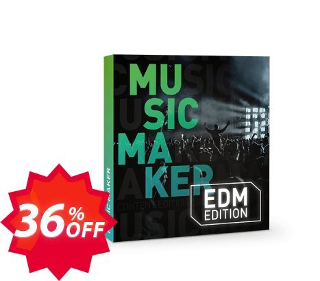 Music Maker EDM Edition Coupon code 36% discount 