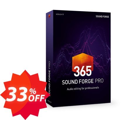 MAGIX SOUND FORGE Pro 365 Coupon code 33% discount 