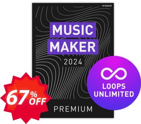 MAGIX Music Maker Premium & Loops Unlimited Coupon code 67% discount 