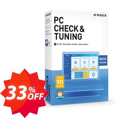 MAGIX PC Check & Tuning 2022 Coupon code 33% discount 