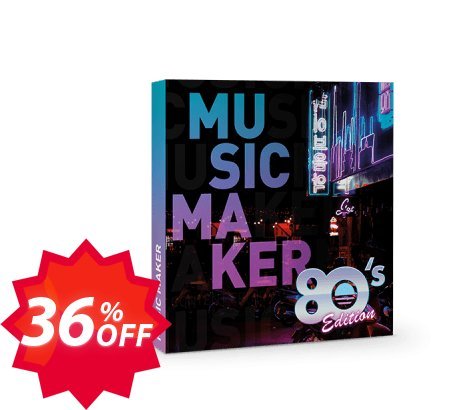 Music Maker 80s Edition Coupon code 36% discount 