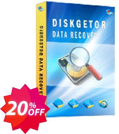 DiskGetor Data Recovery, Unlimited Plan  Coupon code 20% discount 