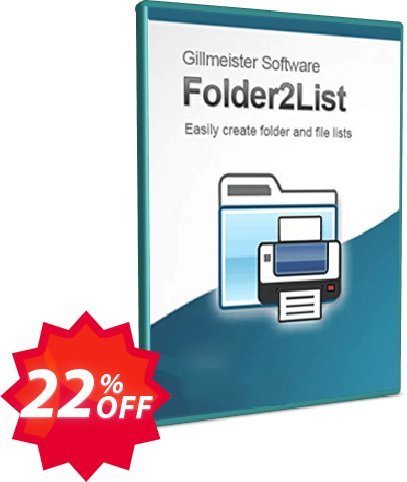 Folder2List Coupon code 22% discount 
