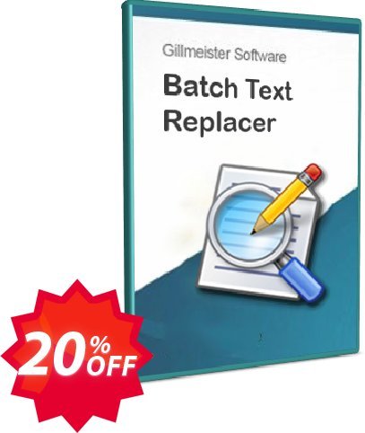 Batch Text Replacer - 10-User Plan Coupon code 20% discount 