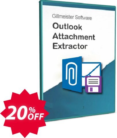 Outlook Attachment Extractor 3 - 5-User Plan - Upgrade Coupon code 20% discount 