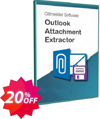 Outlook Attachment Extractor 3 - 20-User Plan - Upgrade Coupon code 20% discount 