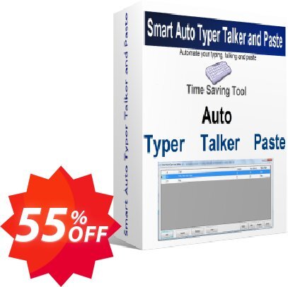 Smart Auto Typer Talker and Paste Coupon code 55% discount 