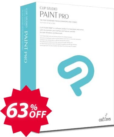 Clip Studio Paint PRO, Yearly plan  Coupon code 63% discount 