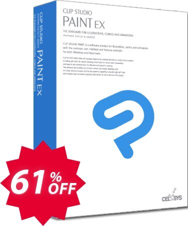 Clip Studio Paint EX, Yearly plan  Coupon code 51% discount 