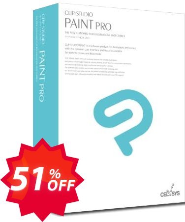 Clip Studio Paint PRO, 中文  Coupon code 51% discount 