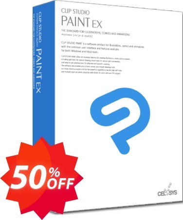Clip Studio Paint EX, 中文  Coupon code 50% discount 