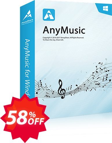 AnyMusic Monthly Coupon code 58% discount 