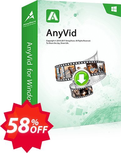 AnyVid Monthly Coupon code 58% discount 
