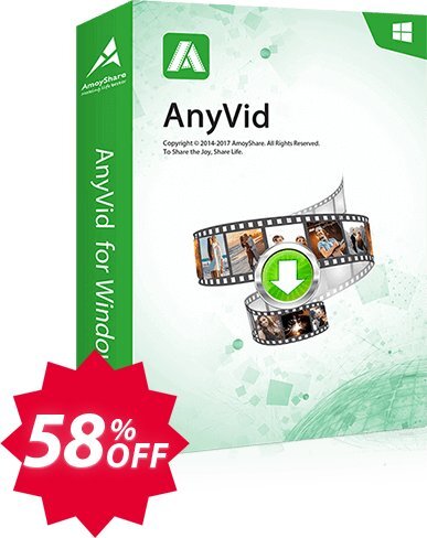 AnyVid Monthly Coupon code 58% discount 