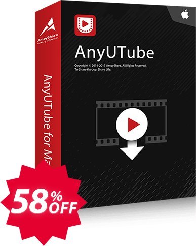AnyUTube for MAC Monthly Coupon code 58% discount 