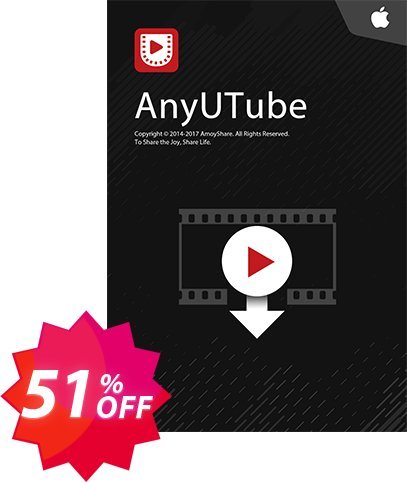 AnyUTube for MAC Coupon code 51% discount 