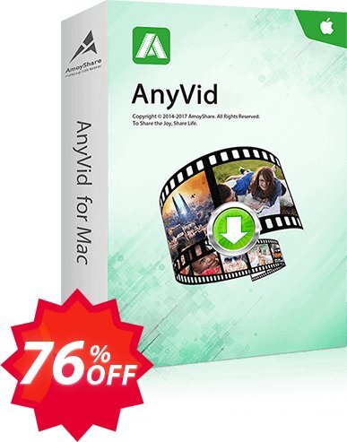 AnyVid for MAC Lifetime Coupon code 76% discount 