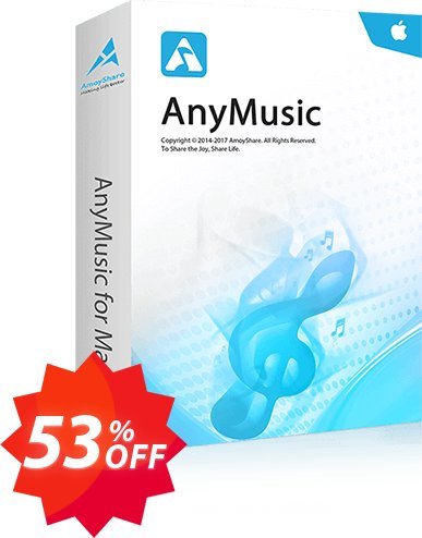 AnyMusic for MAC 6-Month Subscription Coupon code 53% discount 