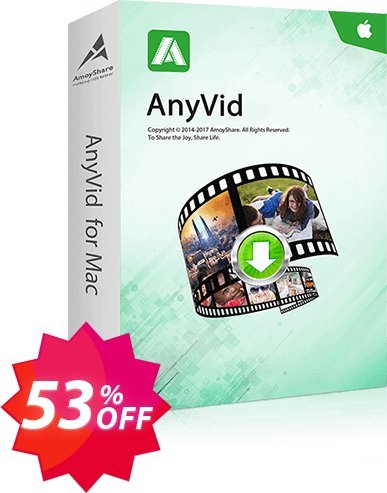 AnyVid for MAC 6-Month Subscription Coupon code 53% discount 