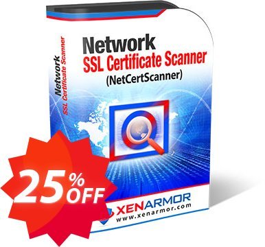 XenArmor Network SSL Certificate Scanner Coupon code 25% discount 