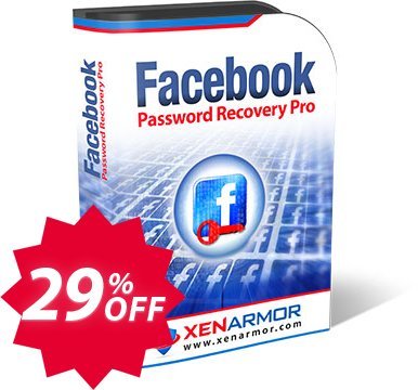 XenArmor Facebook Password Recovery Pro Coupon code 29% discount 