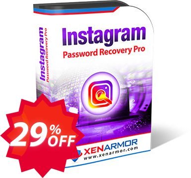 XenArmor Instagram Password Recovery Pro Coupon code 29% discount 