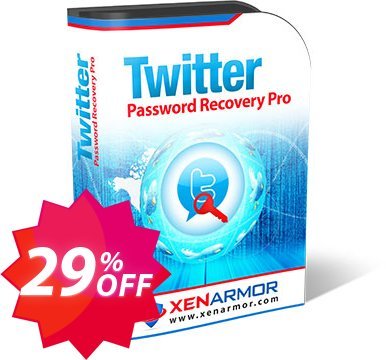 XenArmor Twitter Password Recovery Pro Coupon code 29% discount 
