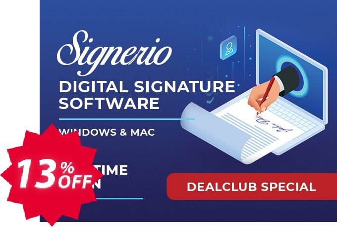 Signerio PREMIUM Coupon code 13% discount 