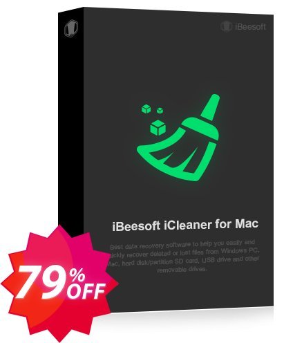 iBeesoft iCleaner for MAC Coupon code 79% discount 