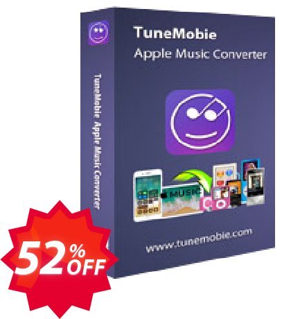 TuneMobie Apple Music Converter, Lifetime Plan  Coupon code 52% discount 