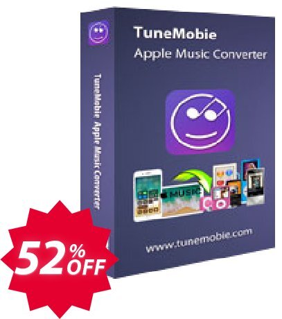 TuneMobie Apple Music Converter, Lifetime Plan  Coupon code 52% discount 